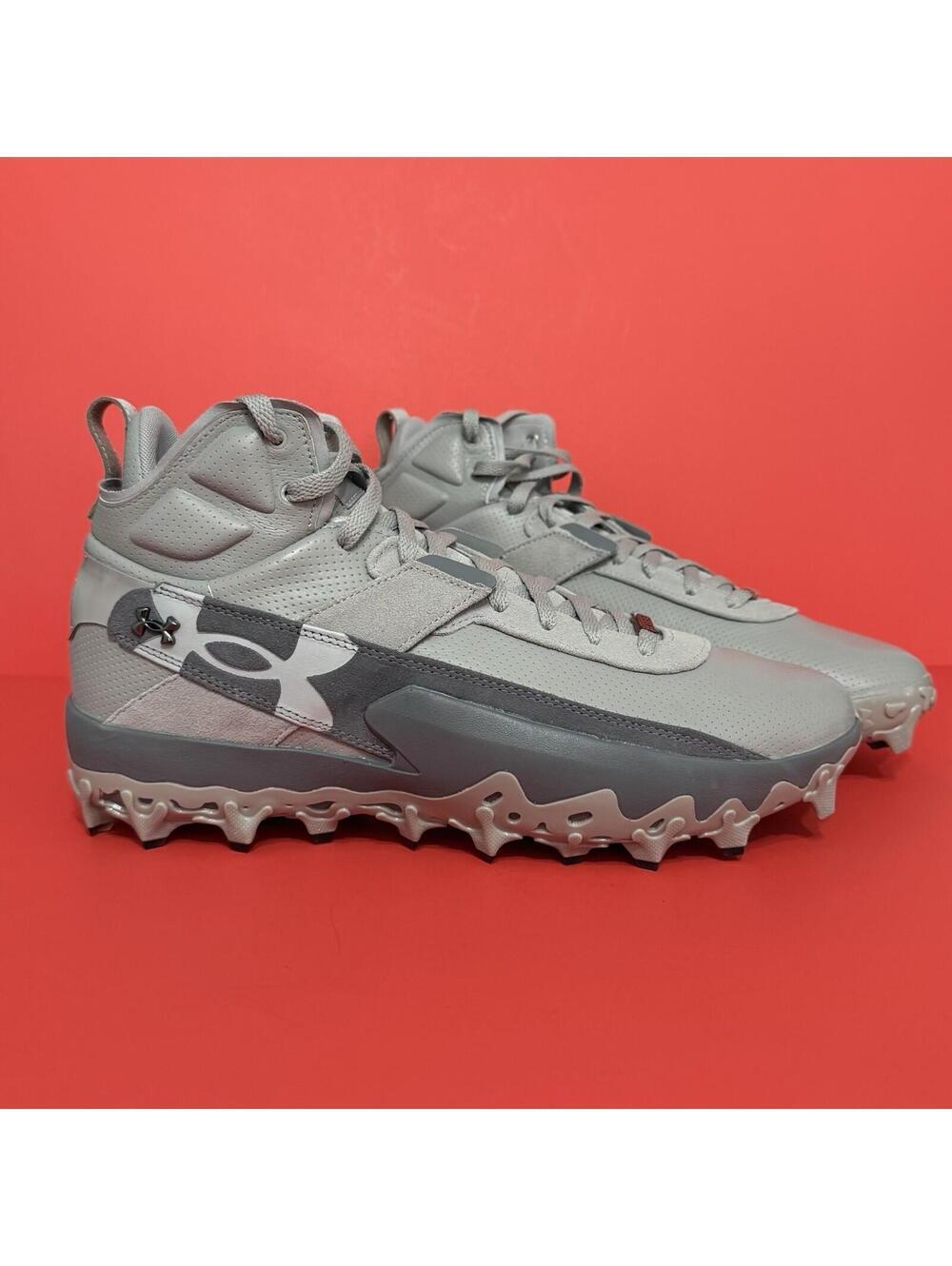 Under Armour Harper 10 Pro‎ Mid TPU Baseball Cleats 6000715-0075 Men Size 12.5